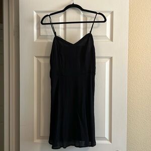 Black sundress with adjustable straps
